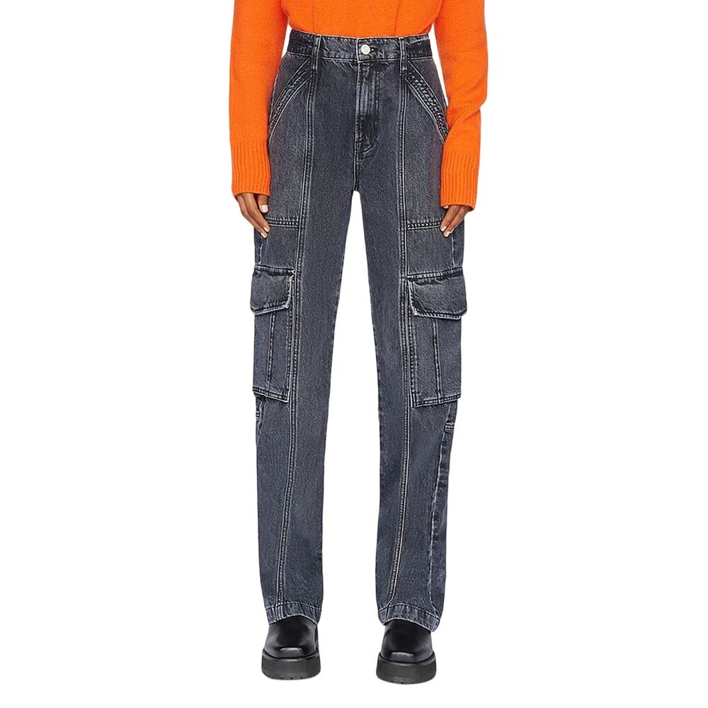 Frame Utility Astray High Rise Straight Denim Jeans Size 24